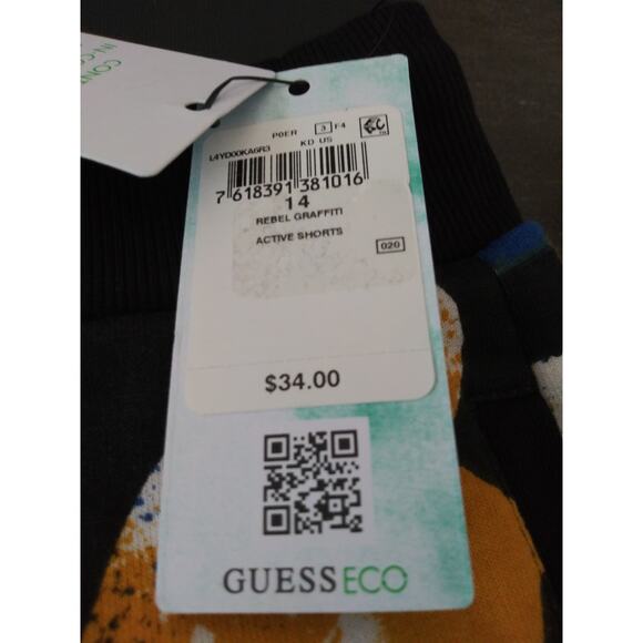 NWT Guess Boy's Shorts Rebel Graffiti Multi 14 - Picture 8 of 11